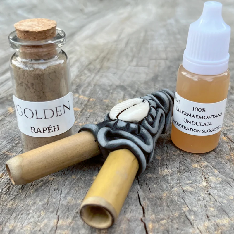 Ceremonial Bundle - Sananga, Golden Rapeh and Bamboo Kuripe